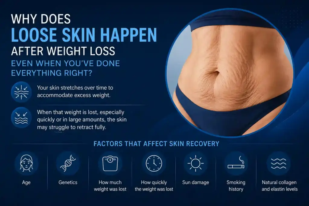 Why Does Loose Skin Happen After Weight Loss Even When You’ve Done Everything Right Oxford?